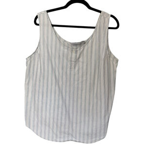 Vintage Venezia Sportswear Striped Sleeveless Top Size 18/20 – 100% Cotton